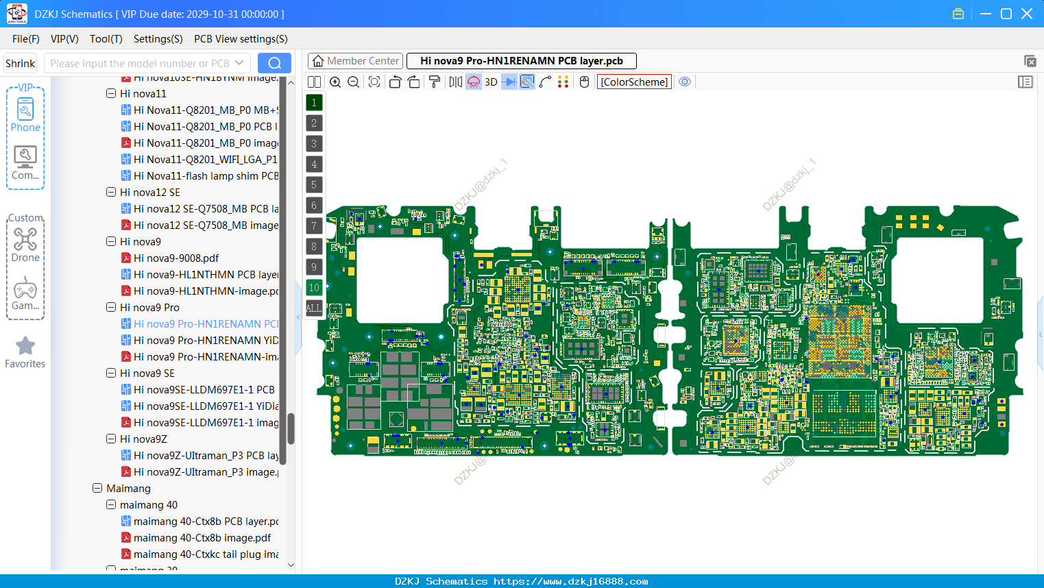 Huawei Hi Nova9 Pro-HN1RENAMN PCB Layer